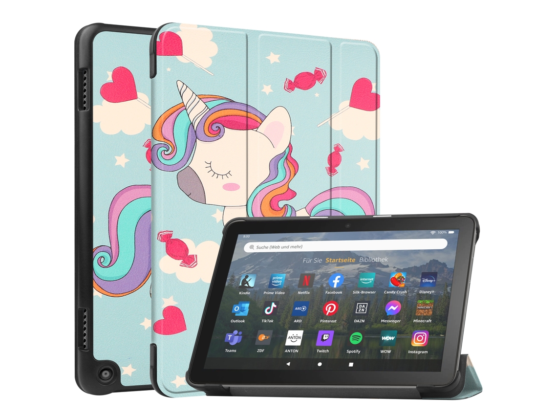Capa Para Amazon Fire Hd 8/fire Hd 8 Plus 2020 Unicórnio