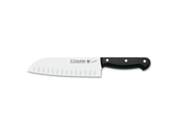 3 Claveles Uniblock - Faca Santoku Profissional com Textura Covinha 18 cm