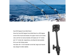 Base universal para detector de peces con soporte giratorio de 360° compatible con garmin, humminbird, lowrance y raymarine S/MARCA