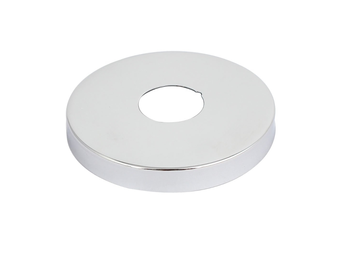 Tampa Decorativa Redonda para Válvula Angular de Torneira, aço inox, 80mmx25mmx10mm CHABERLU