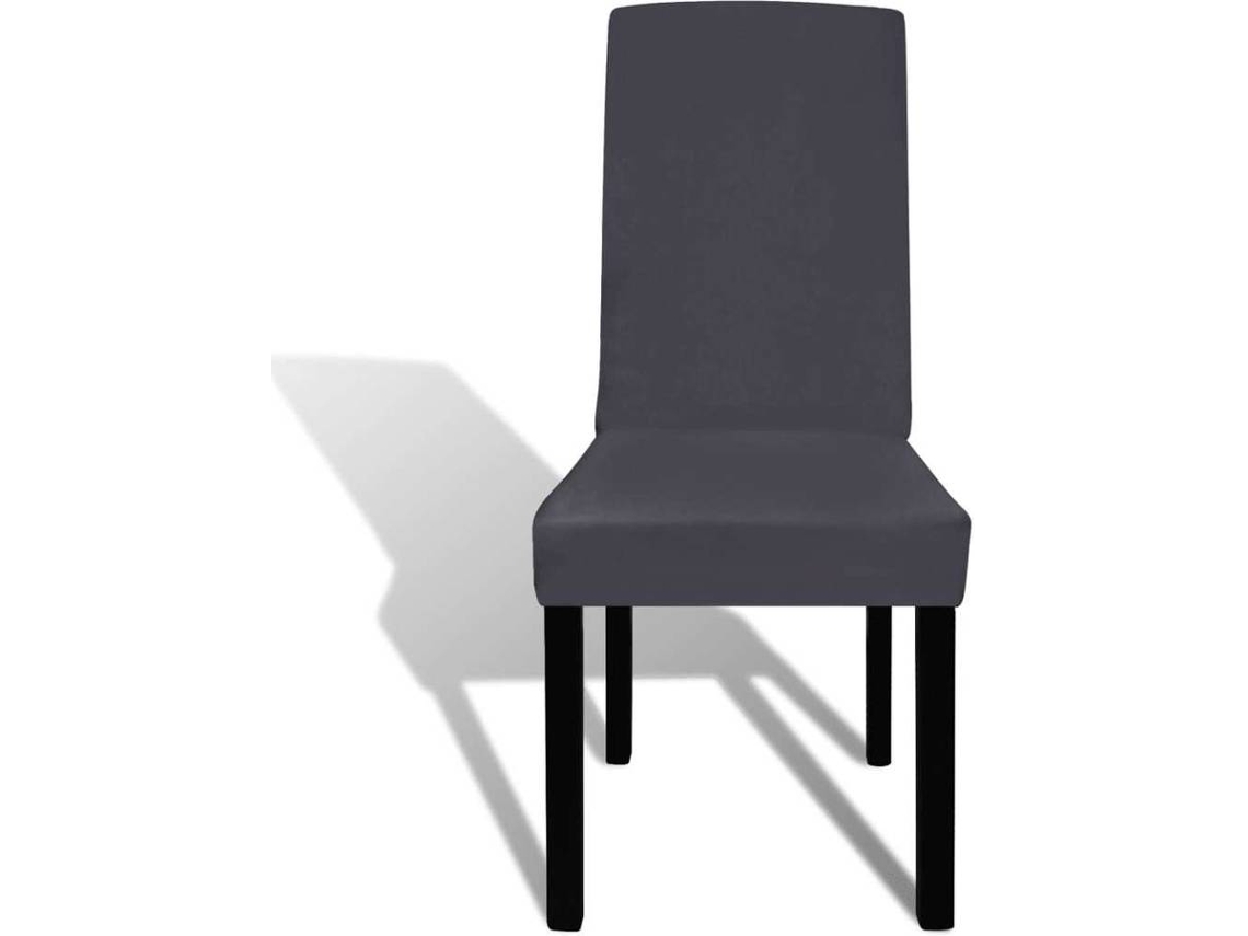 vidaXL Capa extensível para cadeira 6 pcs antracite