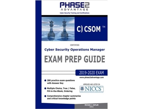Livro Certified Cyber Security Operations Manager Exam Prep Guide de Michael I Kaplan (Inglês)
