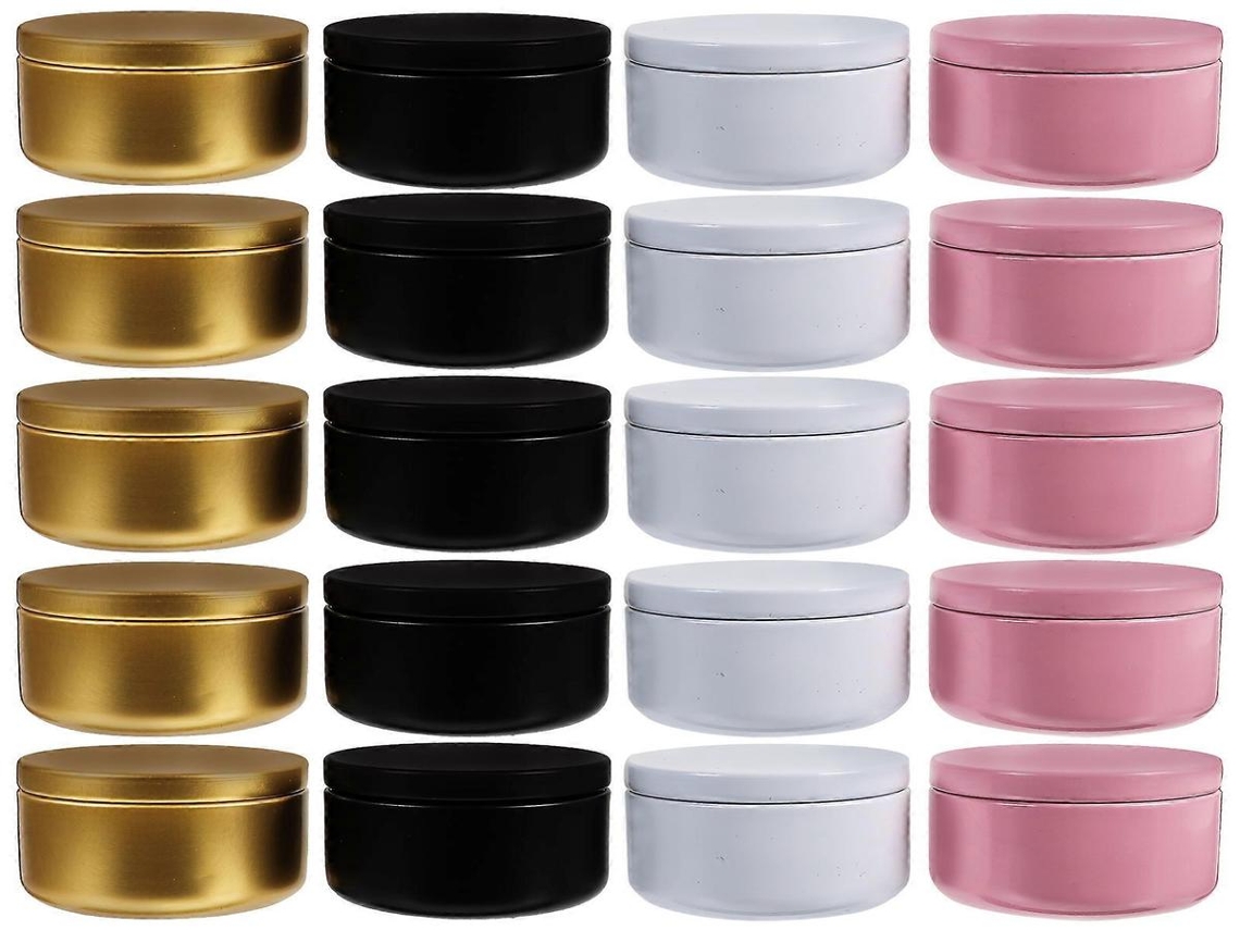 Lurelia - Conjunto de 20 Caixas de Armazenamento de 50ml em Núcleos de Alumínio, Organizadas para Joias