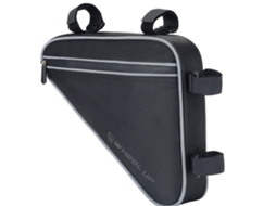 Bolsa de armazenamento para bicicleta Bolsa triangular Prova Dágua Para Bicicleta Ciclismo Com Faixa Reflectiva Preta Lalalamoli