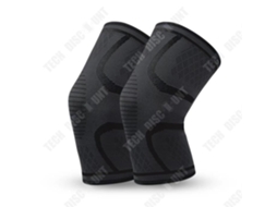 Joelheiras de compressão Td®, pretas, antiderrapantes, absorventes de suor, unissex, Brilvibera