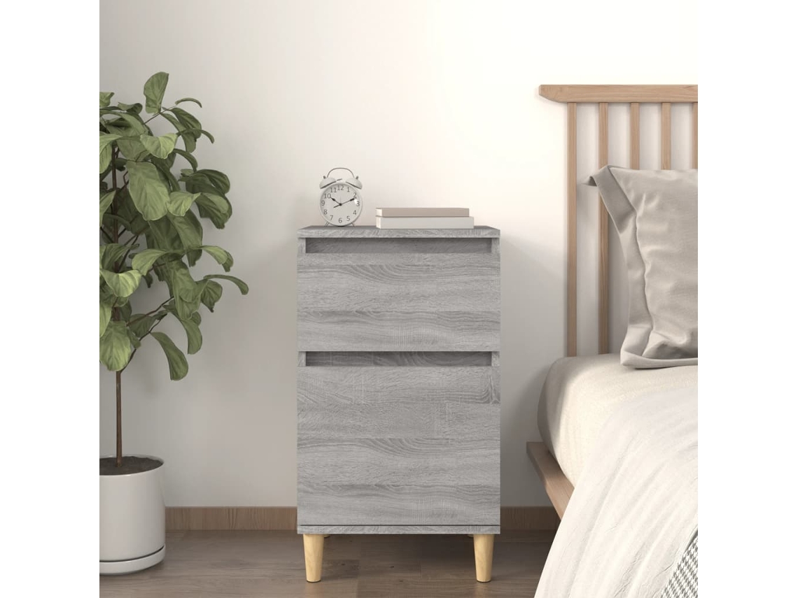Vidaxl Mesa De Cabeceira 40x35x70 Cm Cinzento Sonoma