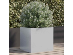 Vidaxl Vaso/floreira 42x40x39 Cm Aço Galvanizado Prateado