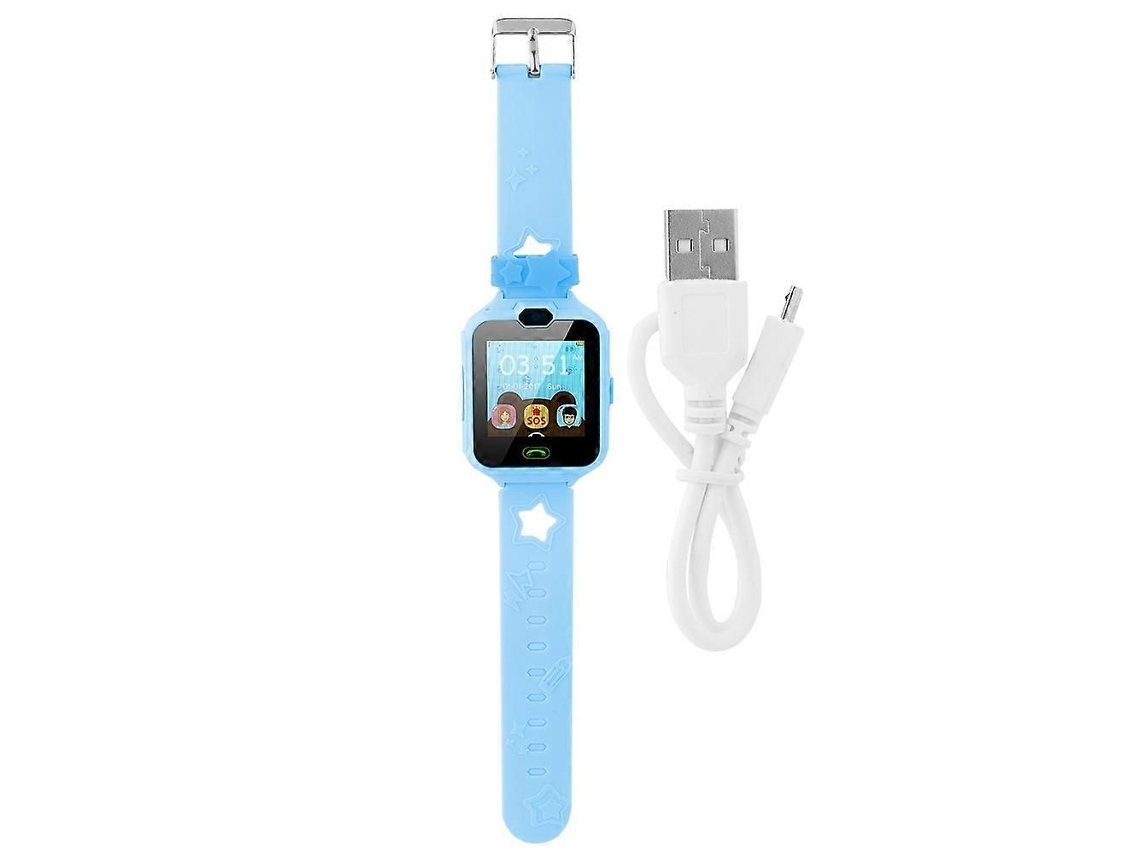 Novo Smartwatch Infantil De 1,54 Polegadas Com Câmera, Música E Telefone (azul)