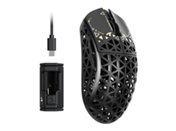 Rato Gaming Sem Fios Attack Shark R5 Ultra, Fibra de Carbono 39g Ultraleve, Sensor PAW3950MAX 42K DPI, 2.4G Bluetooth USB-C, Compatível Win Mac