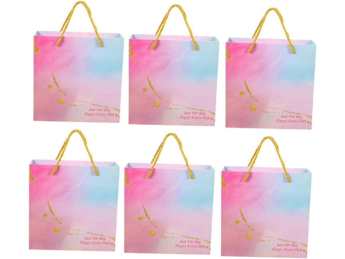 Conjunto Com 6 De Presente De Natal Papel, Para Doces, Reutilizável E