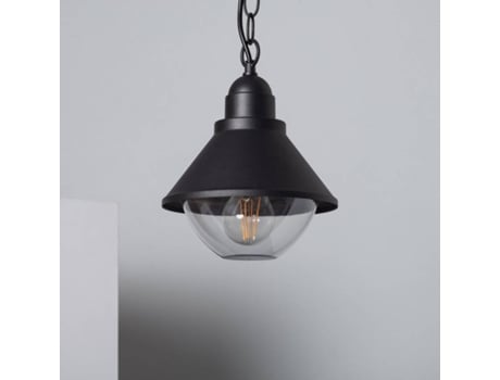 Candeeiro Suspenso LEDKIA (Preto - Metal - 85x19.5 cm)
