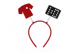 Justup Conjunto De 4 Faixas Cabelo Para A Copa Do Mundo Catar - Joias, Decorações Bar, Clube E Festa Faixa Com Troféu Futebol (camisa)