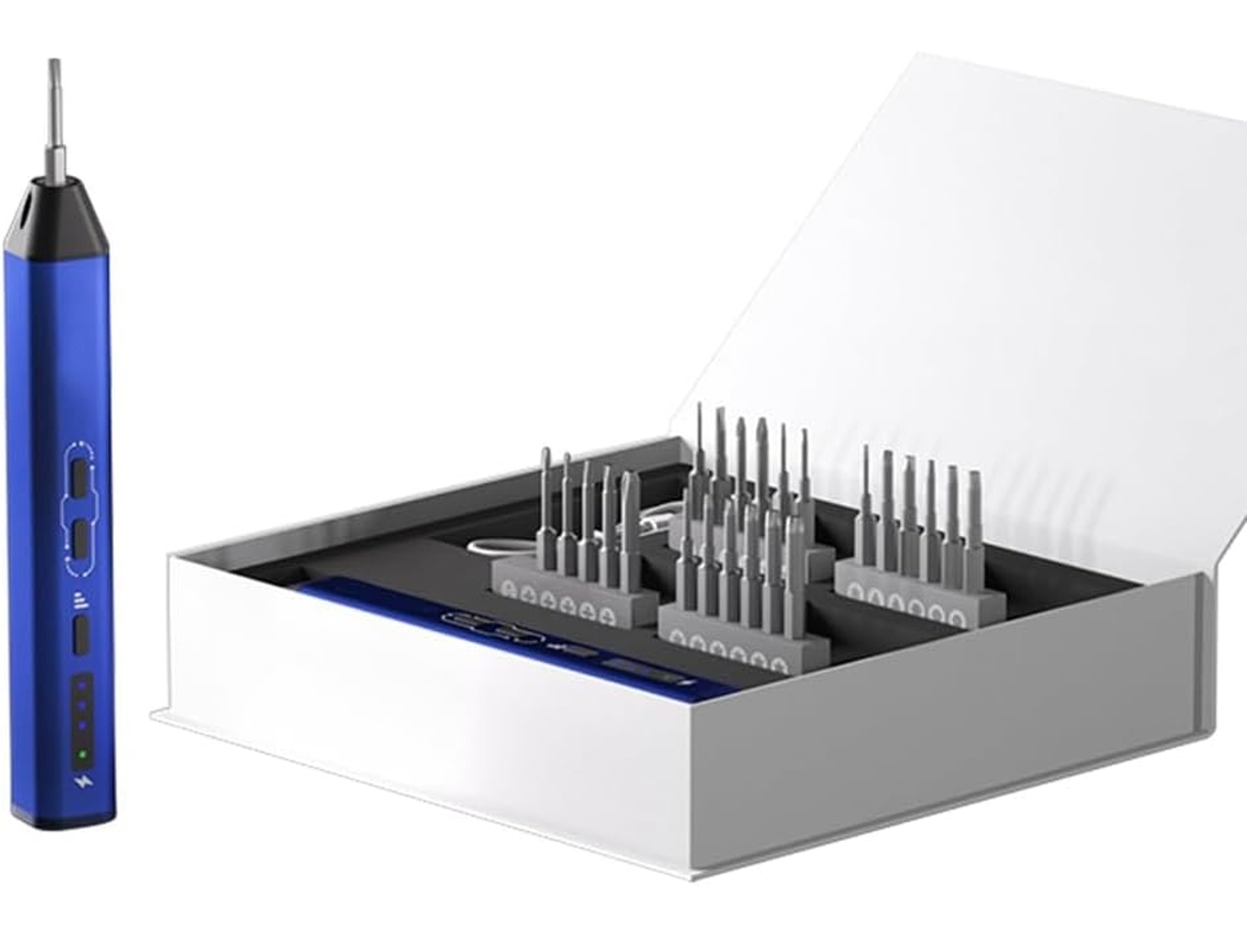 Kit de Ferramentas para Reparos com Chave de Fenda Elétrica, 24 Peças, Pontas de Aço Liga A2. SFUSHOS