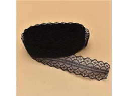 Fita De Calcinha De Nylon Com Fio Duro, 10 Jardas X 25mm, Para Casamento, Halloween, Natal E Diy Preto