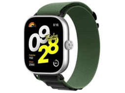 Bracelete Para Redmi Watch 6 / 5 / 4 - Nylon Alpine Loop Verde E Preta