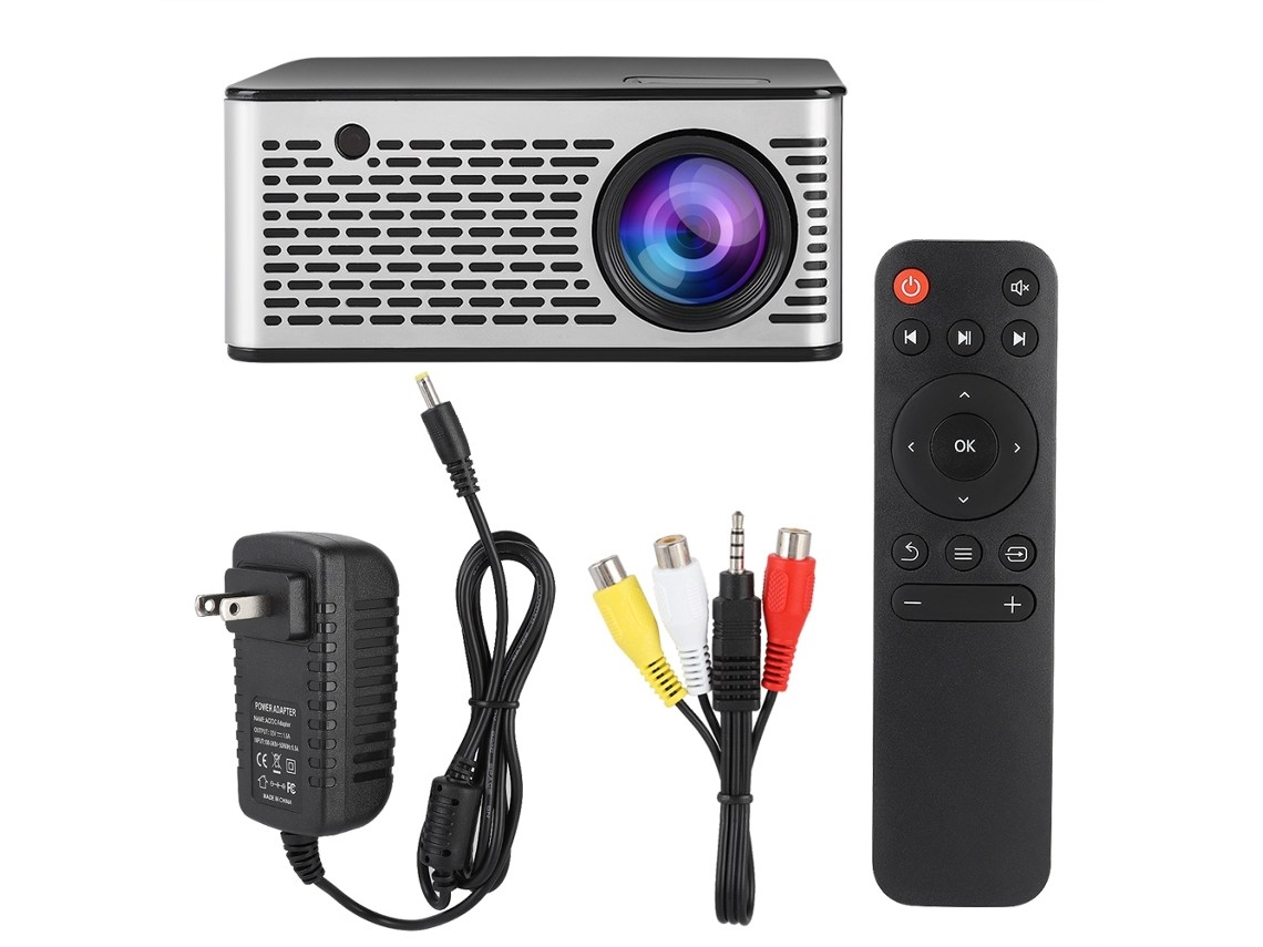 Projetor Portátil 1080p Hd EOOCOO com Reprodutor Multimídia
