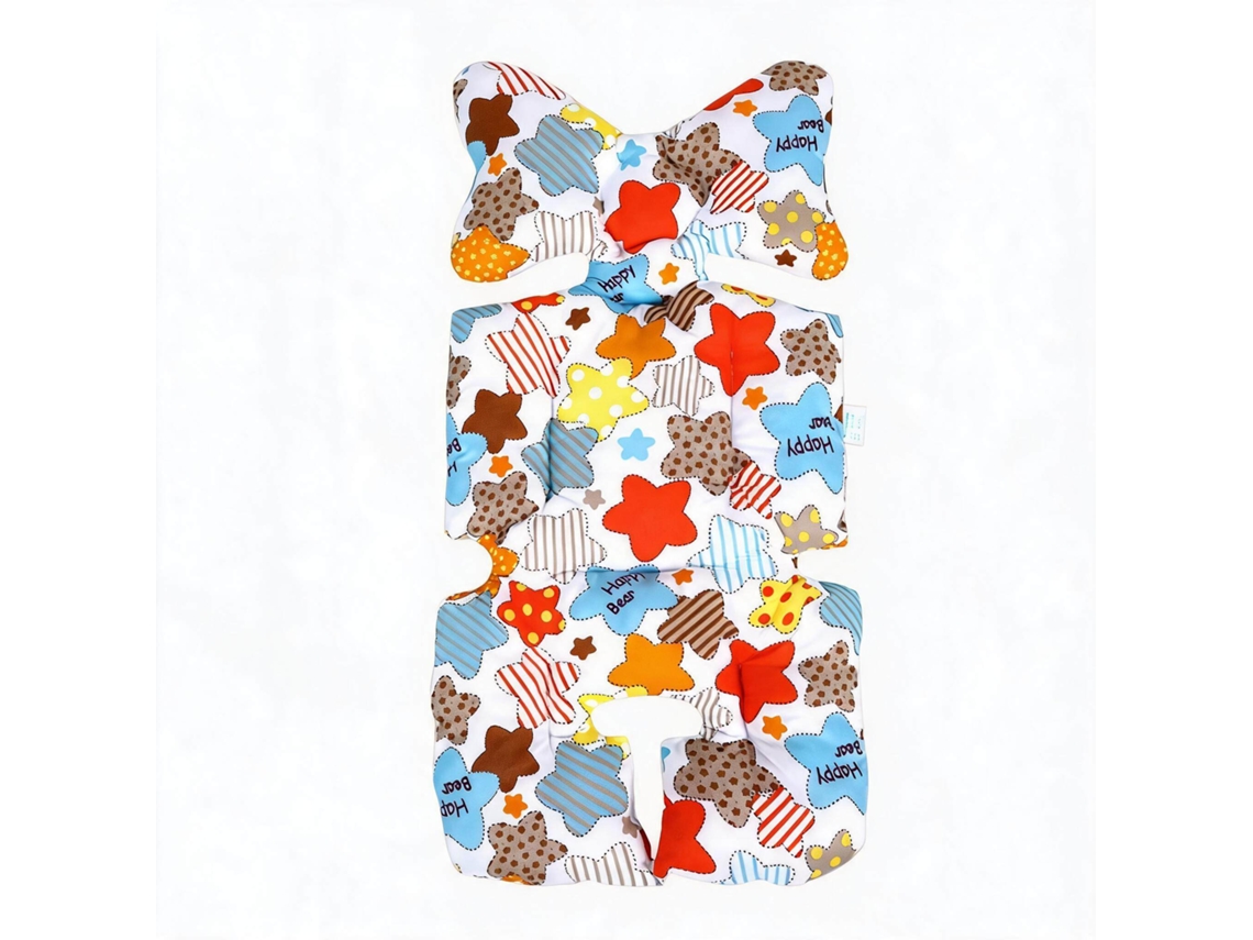 Almofada de Assento para Carrinho de Bebê HENTEN HOME Universal Respirável Algodão, Tapete Dupla Face 75x38cm