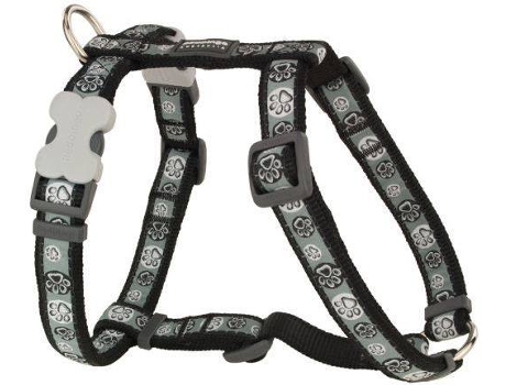 Peitoral para Cães  One Touch Style Paw Preto (1.5 x 30-48 cm)