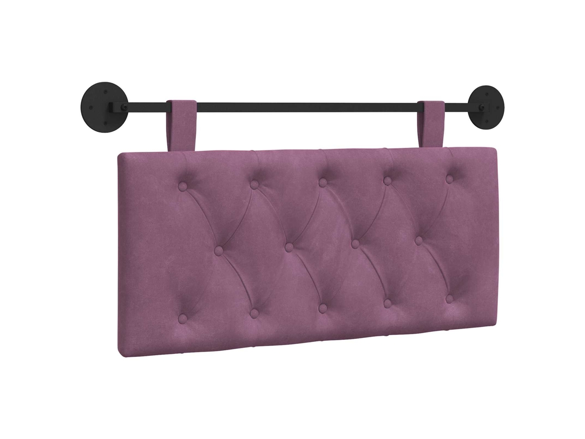 Conjunto 1 Cabeceira Moderna Vidaxl Roxo Veludo (100 X 55 X 7 Cm)