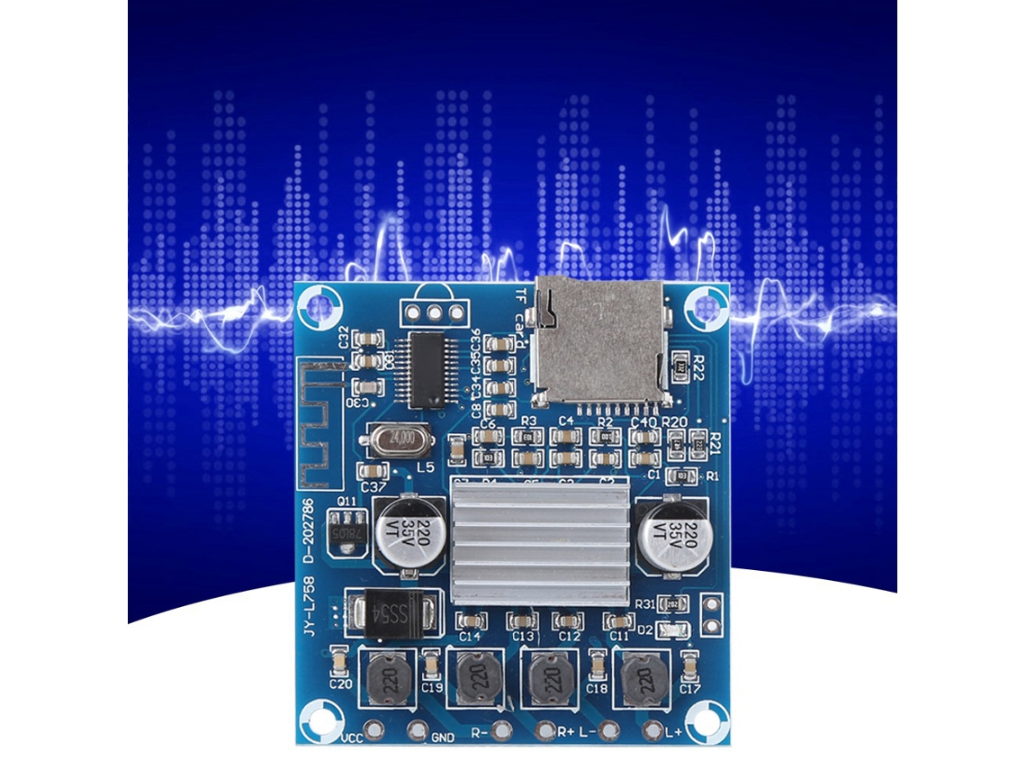 Laxiscreed Amplificador Digital De Potência Com Bluetooth Para Áudio De Alta Qualidade