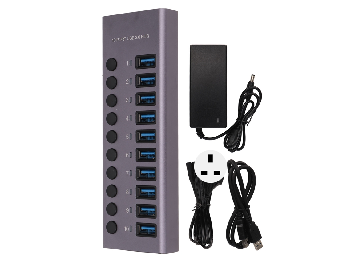 Hub Usb 10 Portas LAXISCREED 5gbps Plug And Play