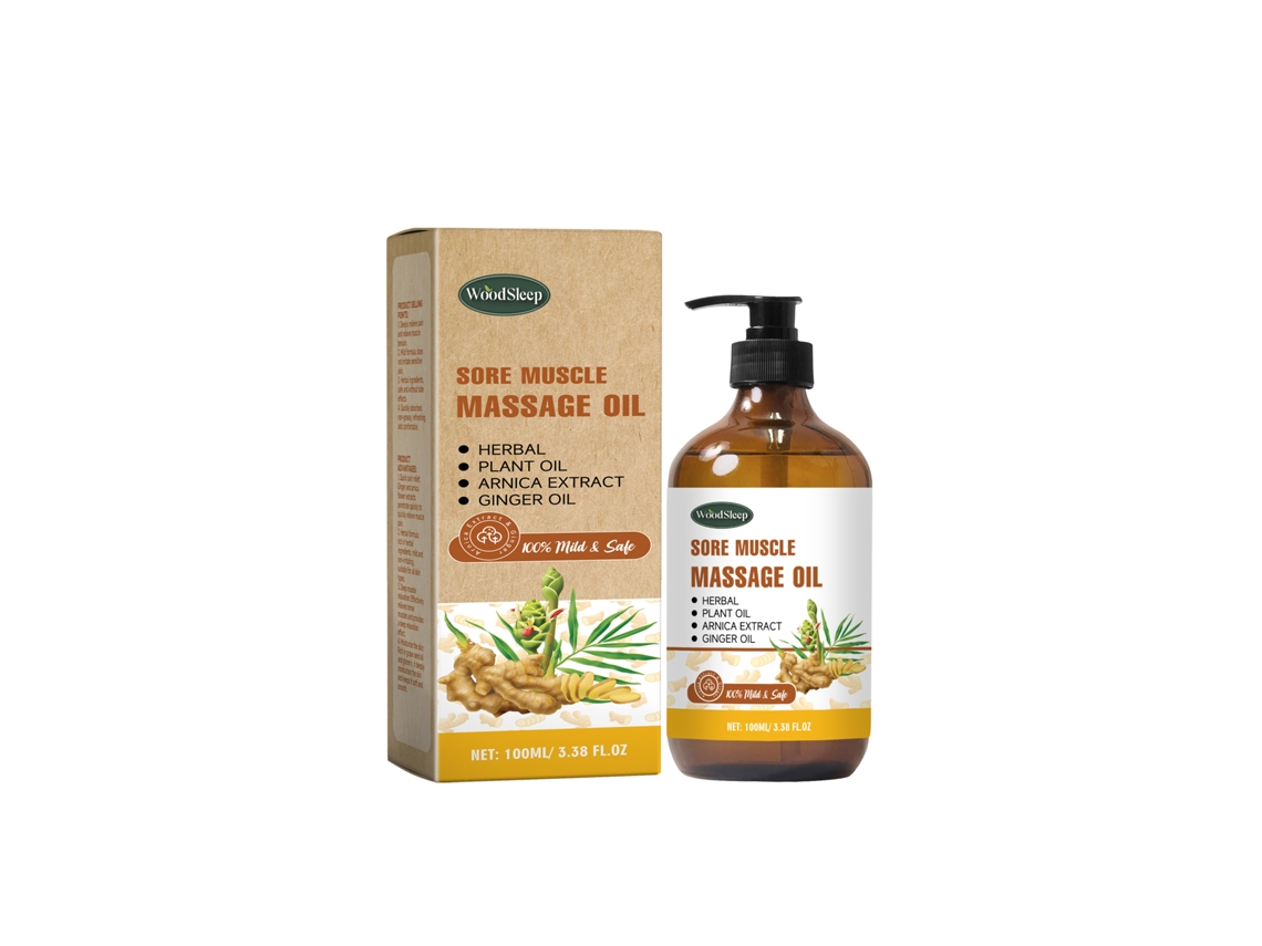 Óleo De Massagem Com Gengibre Calmante Para Relaxamento