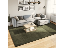 Vidaxl Tapete Pelo Curto Macio Lavável Huarte 240x340cm Verde-floresta
