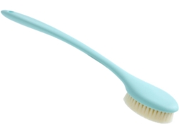 Escova De Banho Azul Com Cabo Longo Em Nylon E Pp Para Esfoliação Corporal Suave Massagem Nas Costas, Ideal Para Peles