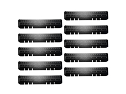 Conjunto De Réguas Para Caderno, 6 Furos, 10 Peças, Estudo,