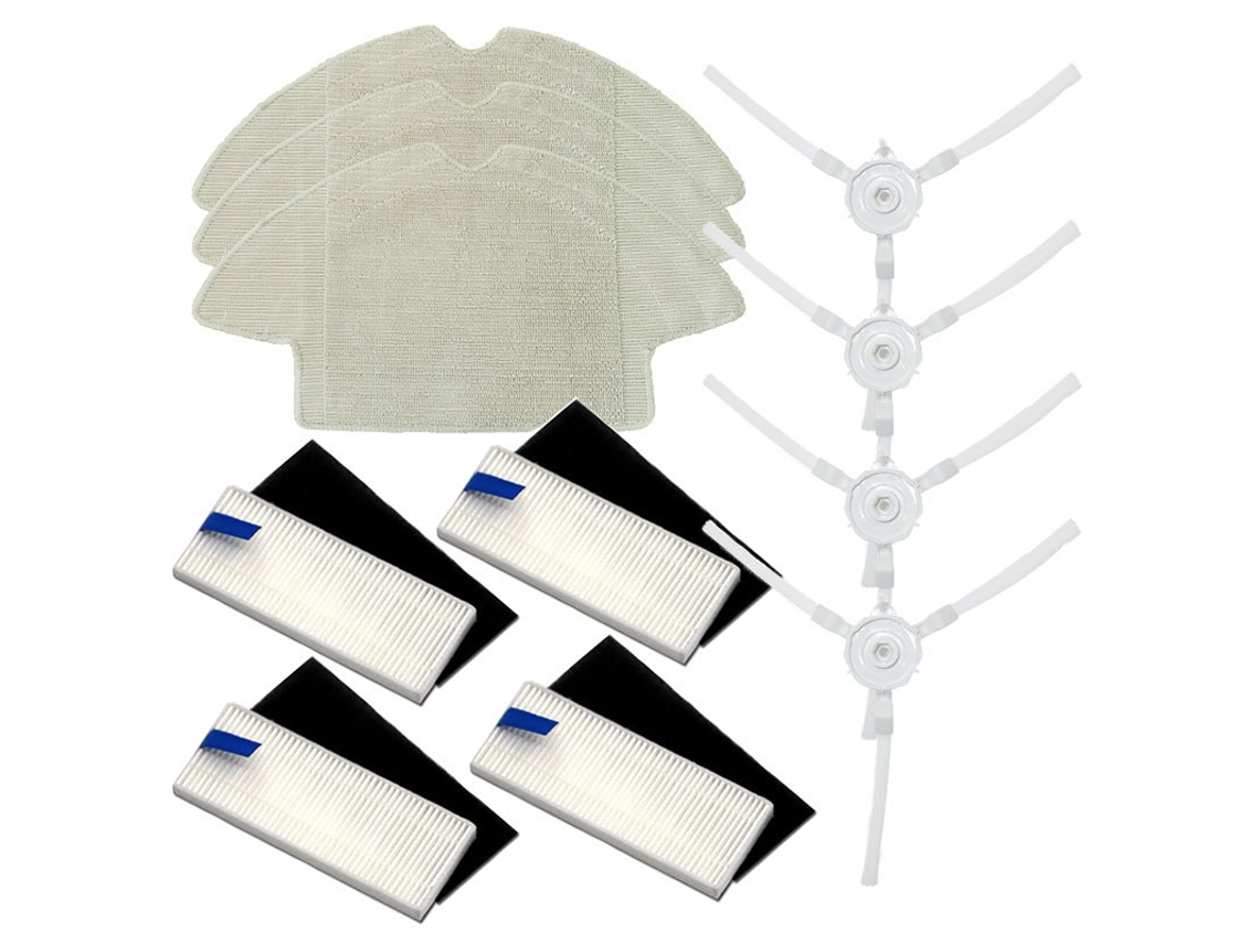 Para 360 S6 Robô Aspirador de pó Kits de peças de reposição Escovas laterais Mop Conjunto de filtro de escova principal
