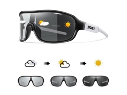 (estilo 2) Óculos De Ciclismo Fotocromáticos Polarizados Unissex, Armação De Polímero, Lentes Tac