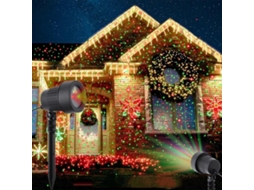Projetor De Estrelas De Natal Para Jardim, Iluminação De Vaga Lume Em Movimento, Led Verde E Vermelho Olysi Shop