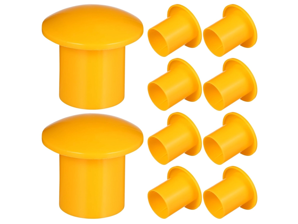 Tampas Protetoras De Plástico Amarelo Para