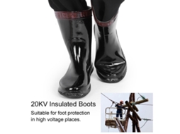 Botas De Segurança Isoladas 20kv Impermeáveis Antiderrapantes Para Trabalho Profissional Tamanho 39