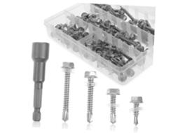 Conjunto De 100 Sextavados De Aço Parafusos Para Fixação de Móveis.