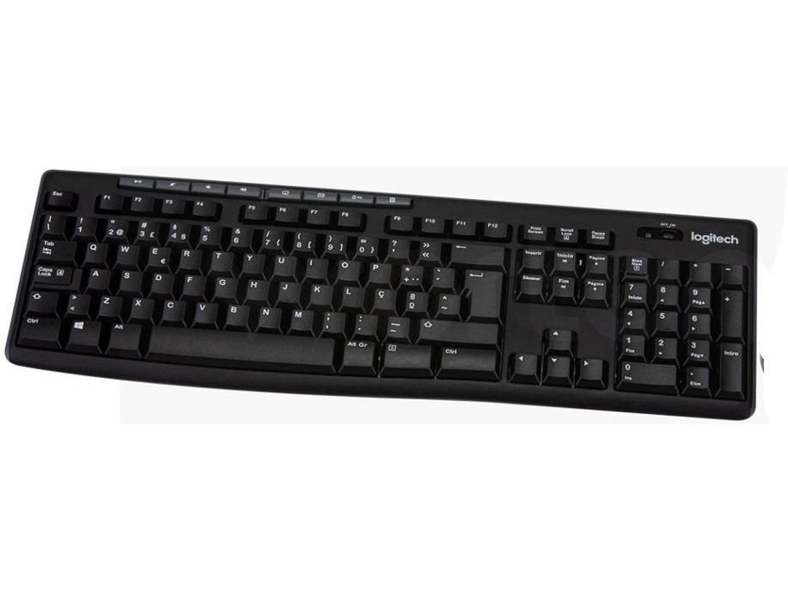 Teclado + Rato LOGITECH Combo MK270 (Outlet Grade A - Wireless - Idioma Espanhol - Teclado Numérico)