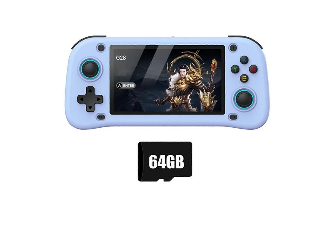 Console Portátil G28 GOKOCO com 64 Gb e Tela HD de 4,3 polegadas, azul