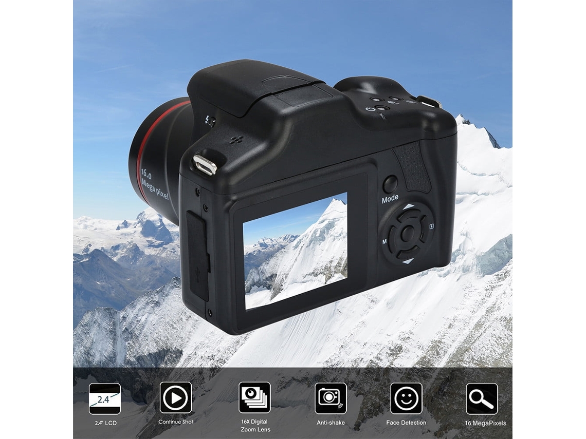 Videocámara Digital Portátil Hd 1080p Con Zoom Digital De 16x.