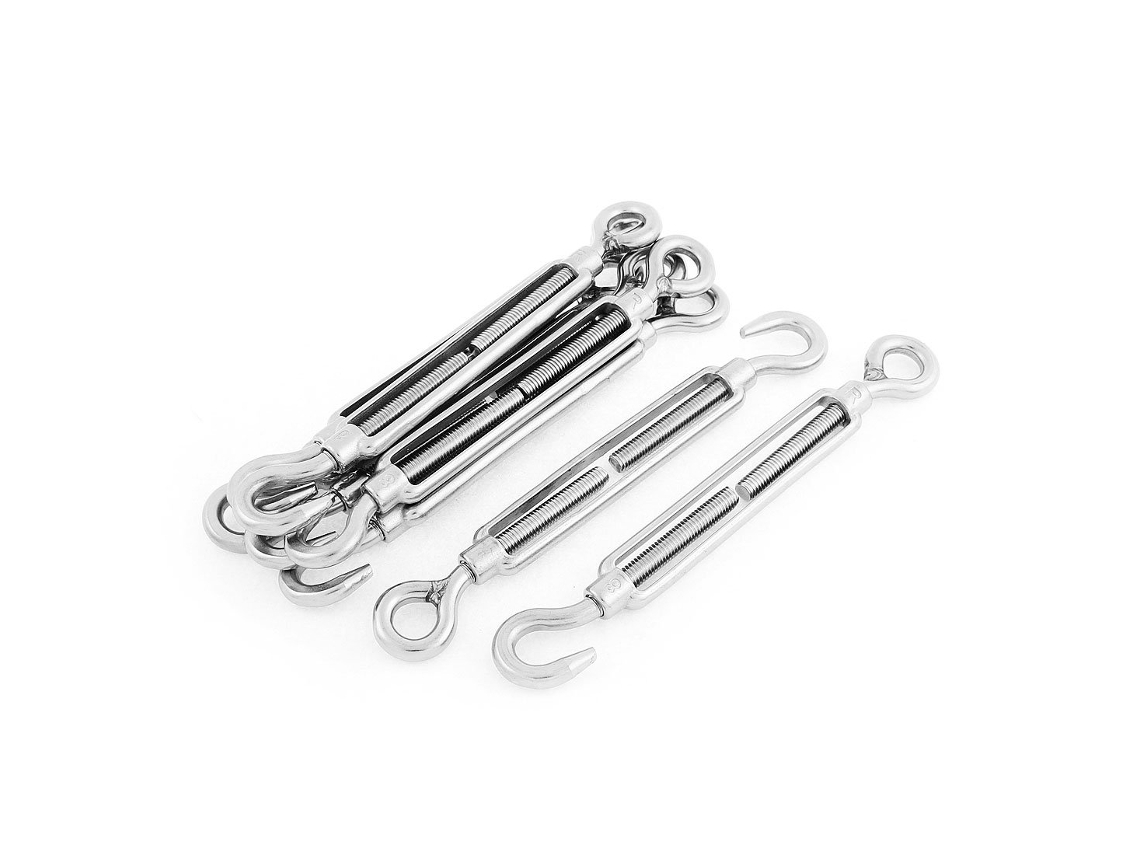 Esticador de olhal ajustável, aço inox, M8, 7,5 polegadas CHABERLU