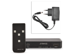 Interruptor Hdmi 3 Portas 4k Uhd Com Controle Remoto