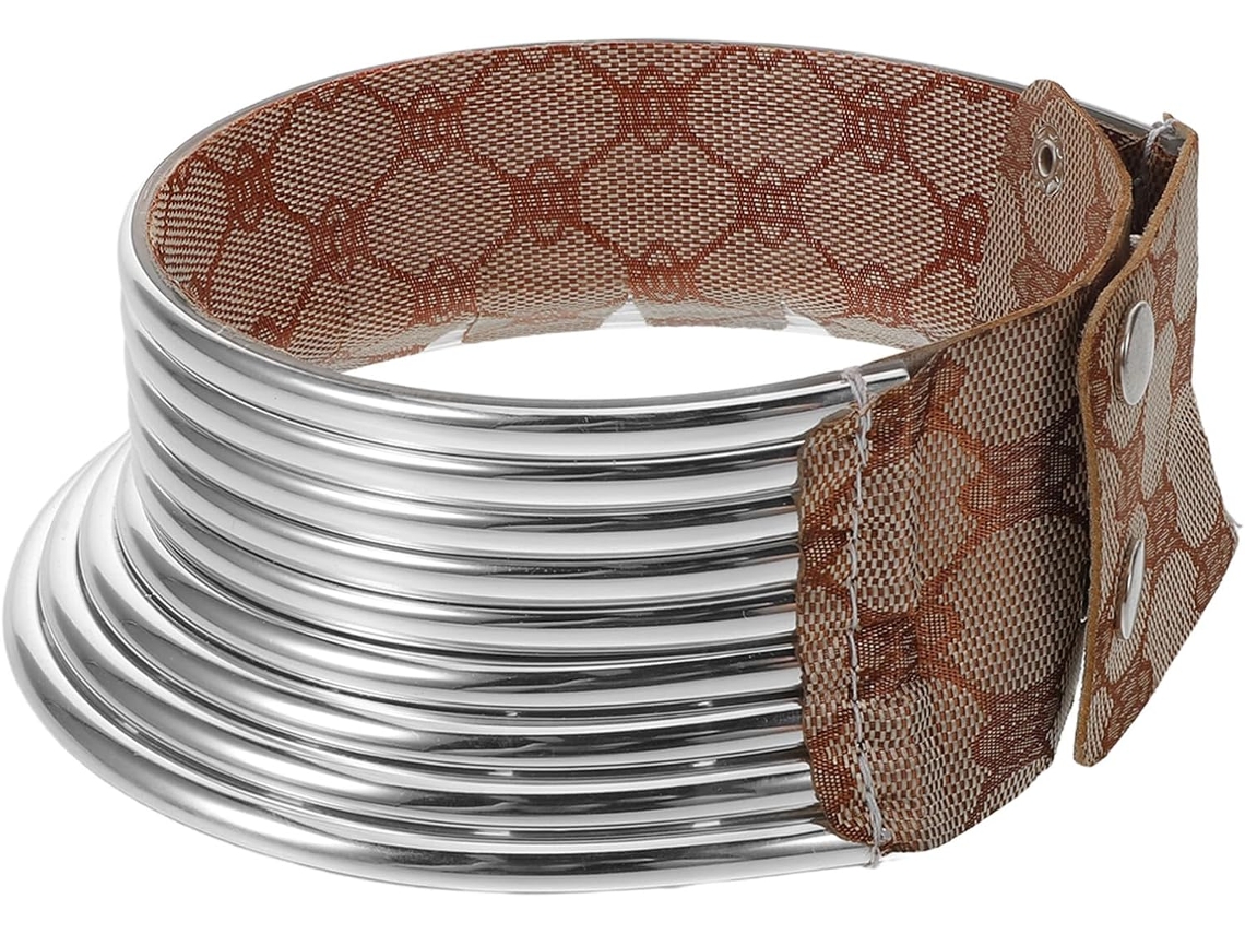 Colar Gargantilha Longo Estilo Punk Africano, Ajustável, Grosso, Tribal E Gótico Para Mulheres.
