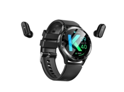 Relógio inteligente 2 em 1 com fones de ouvido, smartwatch, fones de ouvido Bluetooth verdadeiramente sem fio, Ly Ebike