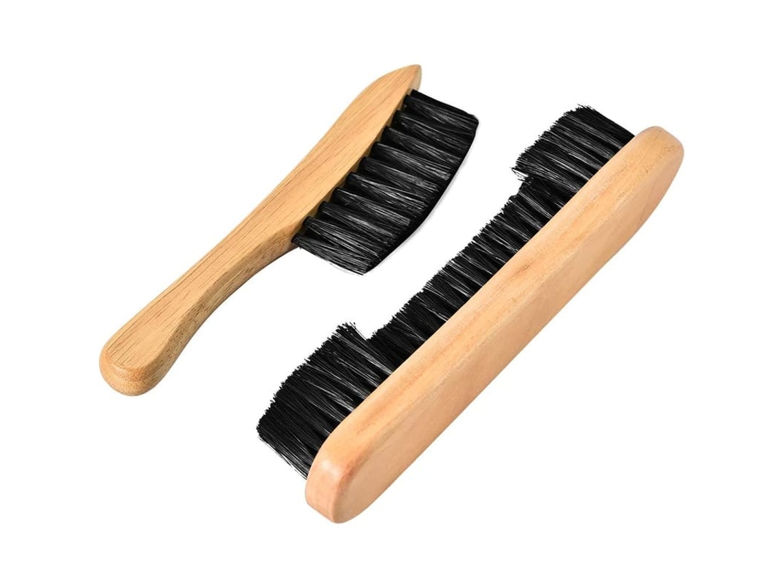 Conjunto De Pincéis Para Mesa De Bilhar E Raios, Cerdas De Nylon E Cabo De Madeira Natural - Acessórios De Bilhar
