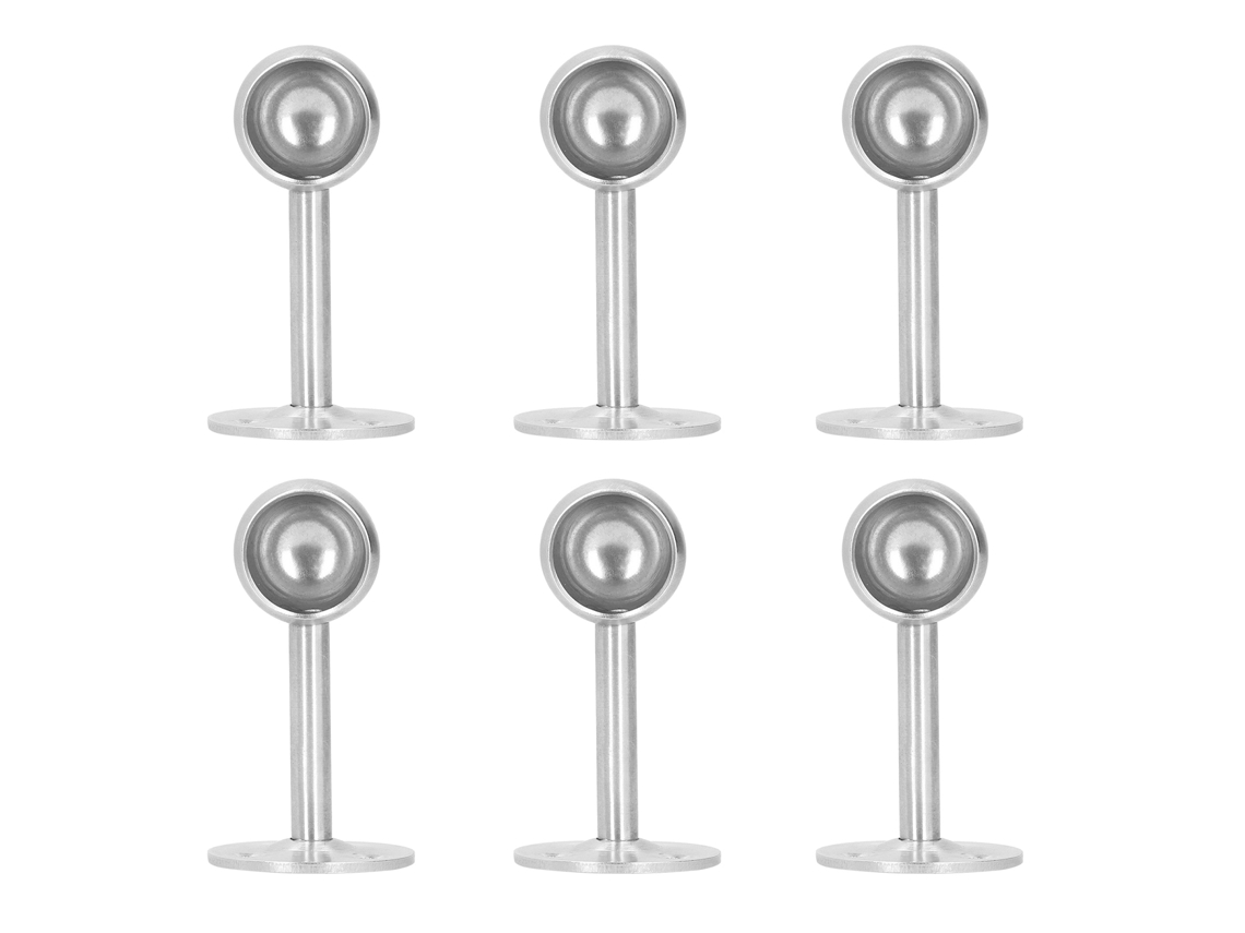 Suportes Vara Cortina Aço Inoxidável Borda Resistente