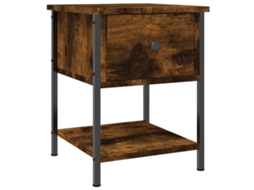 Bedside Table, Bedside Tables Vidaxl Marrom Madeira Processada (n/a)