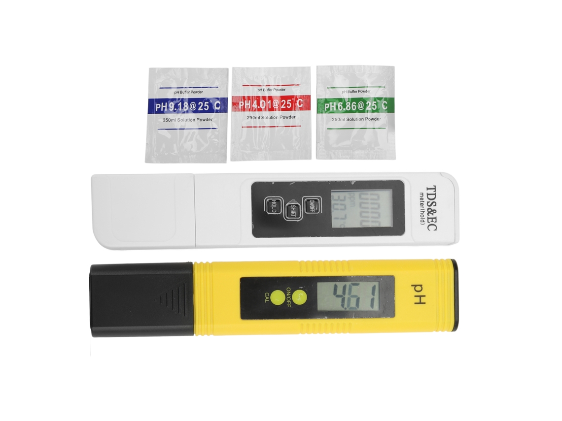 Probador Digital de Água Ph e Tds, Medidor de Qualidade da Água Portátil Abs Resistente Ao Desgaste para Aquário e Piscina