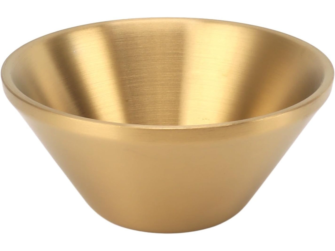 Tigela Para Salada Em Aço Inoxidável 304, Tigela Redonda De Metal Com Dupla Camada, Tigela Elegante Gokoco