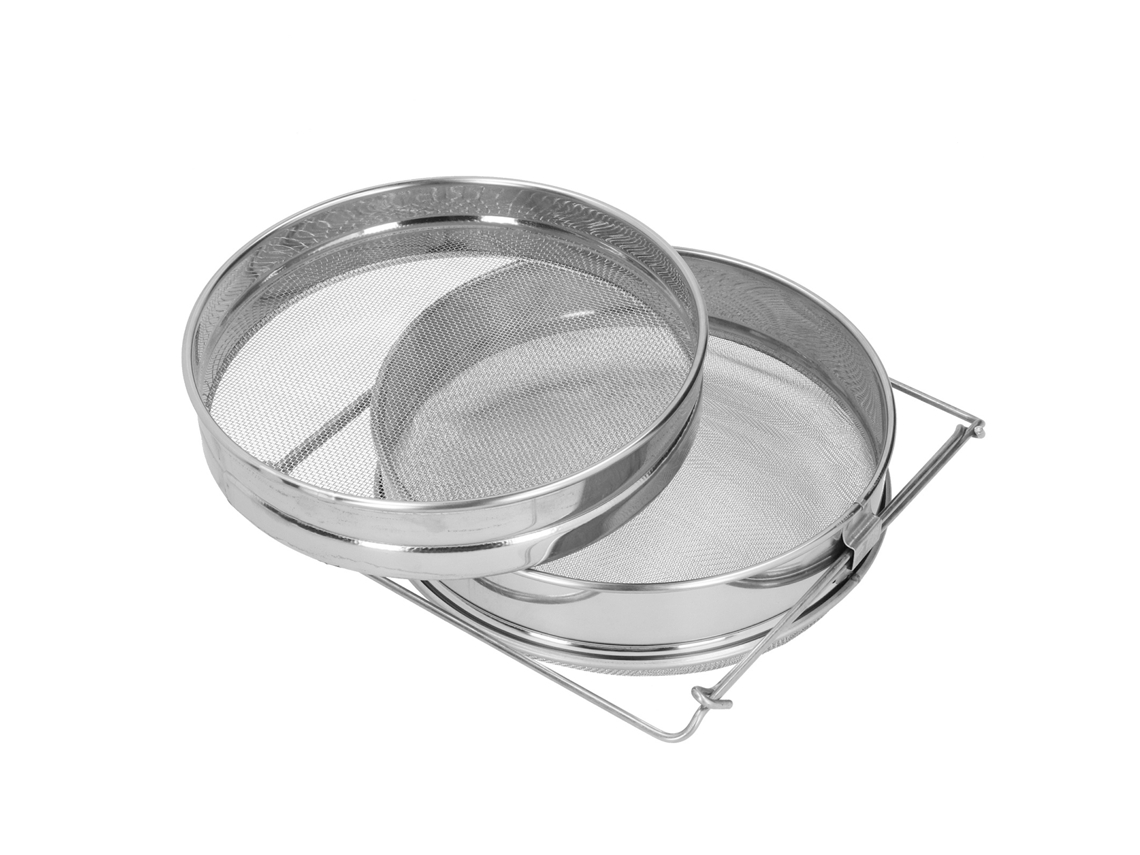 Colador De Miel De Acero Inoxidable De Doble Filtro Para Apicultura Herramientas De Apicultura Equipo Apiario