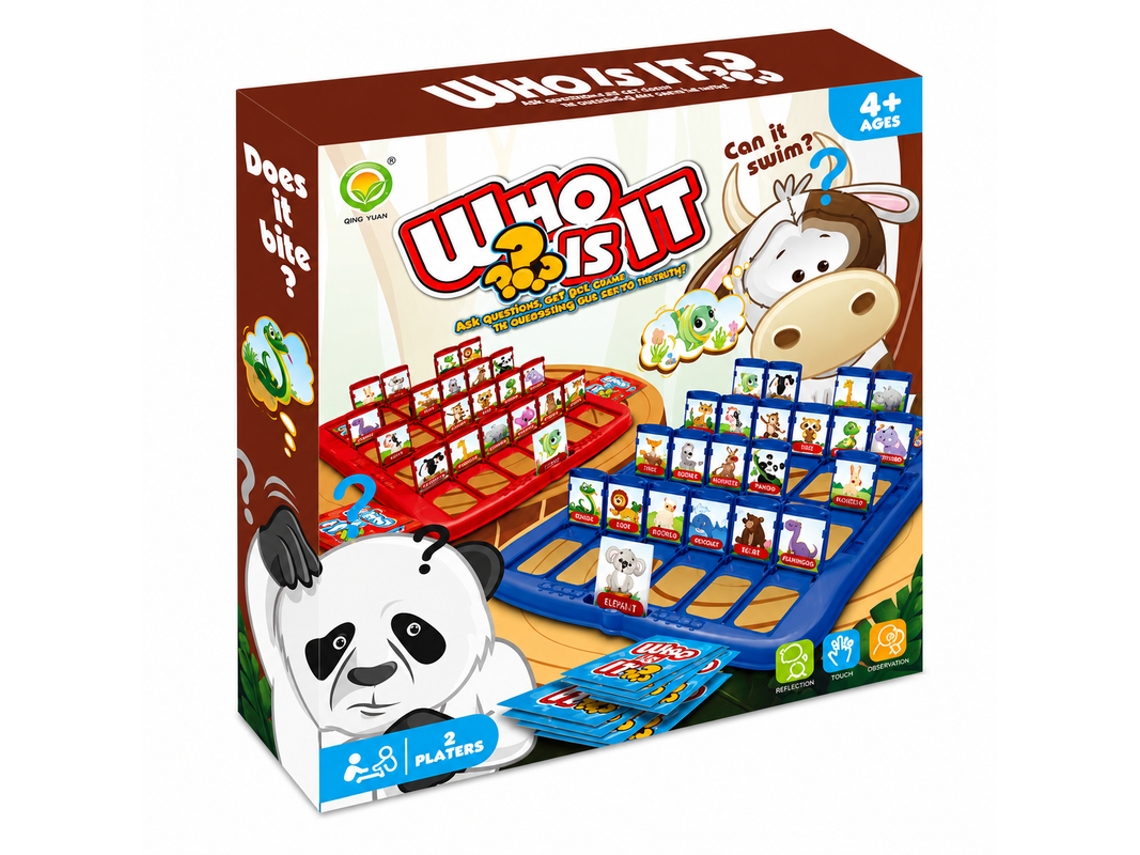 Jogo Quem É Quem - Animais Qing Yuan 1241-1 Multicores