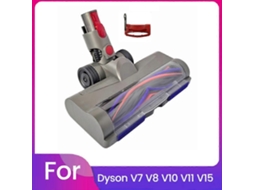 Anti Cleaner Roller Brush For V7 V8 V10 V11 V15 Vacuum Attachments With Green Dust Light For Carpe